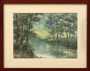 Stream Through The Woods by Lorenzo Palmer Latimer