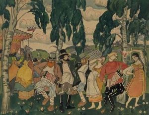 Russian Dance by Mikhail Pelopidovich Latri