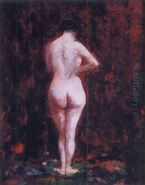 Nu Au Fond Rouge - view 1