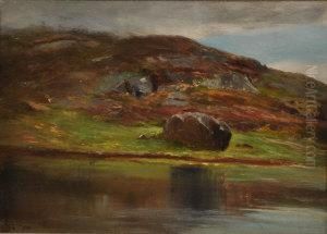 A Lochside Landscape by Charles James Lauder
