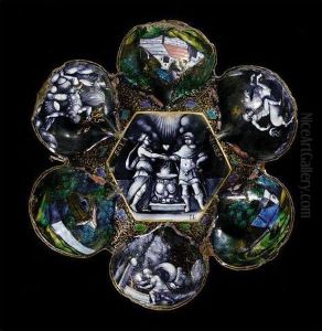 A Polychrome Enamel Bowl