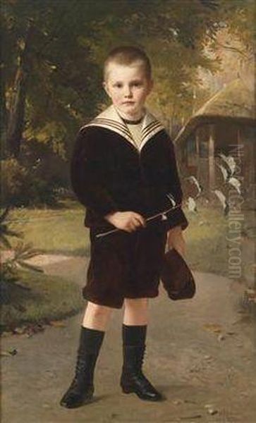 Young Boyin A Sailor Suit - view 1