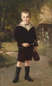 Young Boyin A Sailor Suit by Heinrich Lauenstein