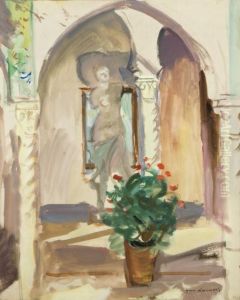 Fleurs Dans Un Patio