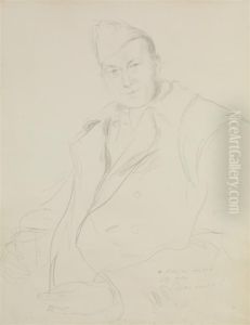 Portrait De Jean Adnet by Jean Launois