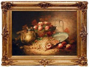 Stilleben Mit Messingkanne Und Fruchten Stilleben Mit Messingkanne Und Fruchten