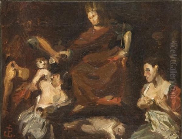 Le Jugement De Salomon, D'apres Valentin De Boulogne - view 1