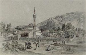 The Kavak Meydan, Boz Tepe Beyond, Trebizond, Turkey by Jules Joseph Augustin Laurens