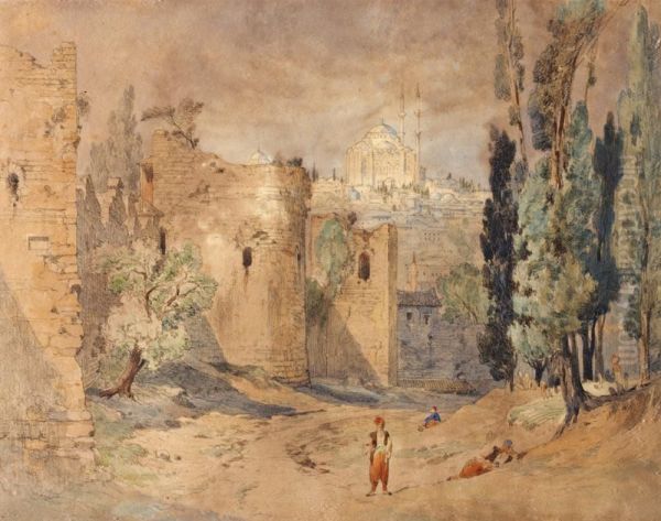 Les Fortifications De Constantinople Et Sainte Sophie - view 1