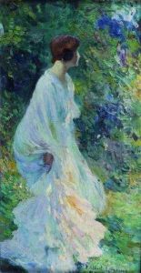 Elegante Au Jardin by Paul-Albert Laurens