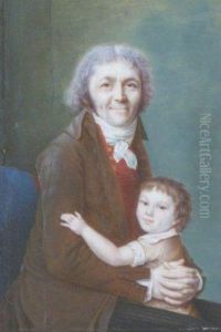 Portrait D'homme Et Son Enfant Portrait D'homme Et Son Enfant