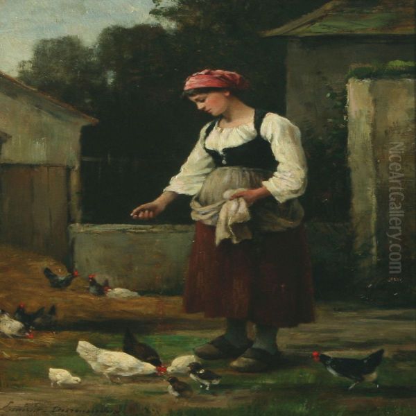 Farm Exterior With A Young Girl - view 1