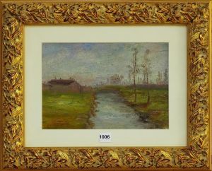 Paesaggio Con Cascine E Corso D'acqua by Nicola Laurenti