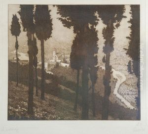 Veduta Di Assisi by Laurenzio Laurenzi