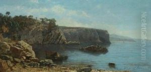  Barques De Pecheurs En Baie D'alger  by Francois Lauret