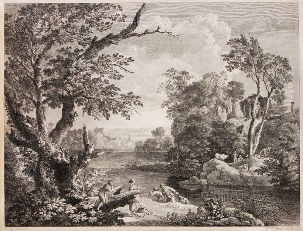 152 Heinrich Friedrich Laurin , Hirten Und Fischer Am See. 1778 - view 1