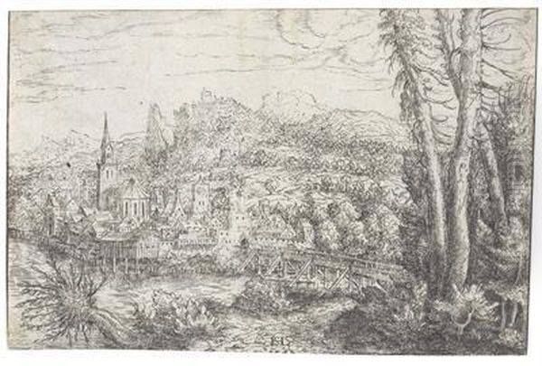 Stadtansicht An Einem Fluss - view 1
