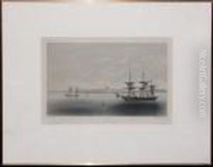 Vue De Montevideo by Lauvergne, Barthelemy
