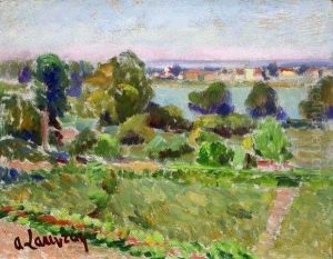Paysage by Louis Alphonse Abel Lauvray