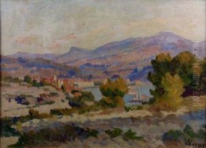 Paysage by Louis Alphonse Abel Lauvray