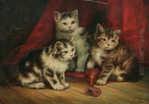 Playful Kittens by August Laux
