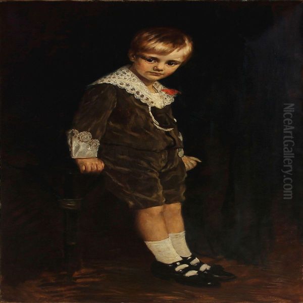 Portrait Of A Boy In His Sunday Clothes - view 1