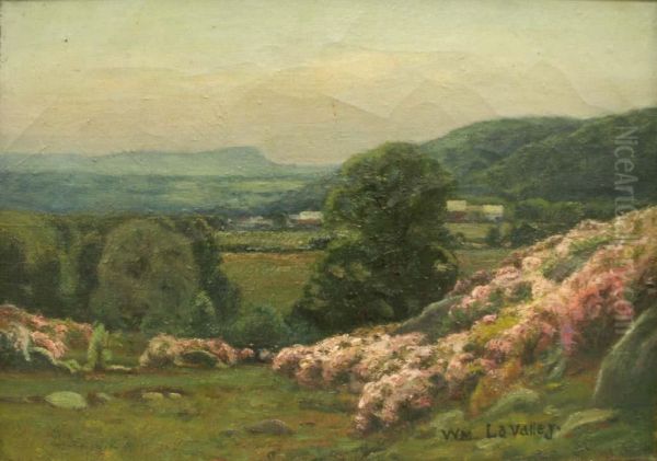Mountain Landscape With Farm - view 1