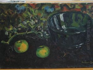 Pommes Et Vasque Verte by Jean-Francois Lavelle
