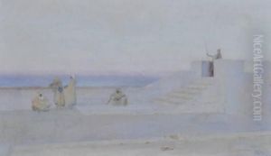 Arabs On The Battlements Of Tunis by John Lavery