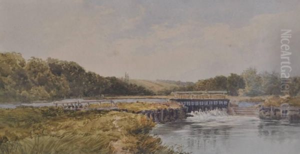 A Weir On The River - view 1