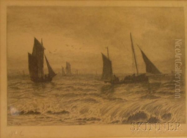 Dories In The Surf - view 1