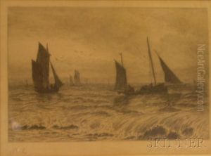 Dories In The Surf by David Law