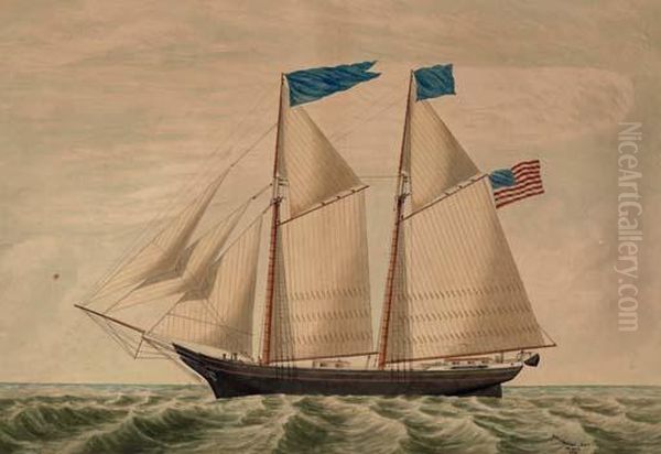 The Sarah V.w. Simmons At Sea - view 1