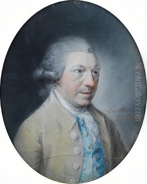 Portrait Of A Gentleman, Bust-length, In Abuff Coloured Coat - view 1