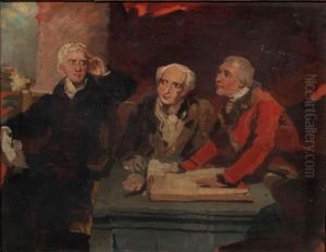 Portrait De Sir Francis Baring, Son Frere Et Son Gendre by Sir Thomas Lawrence