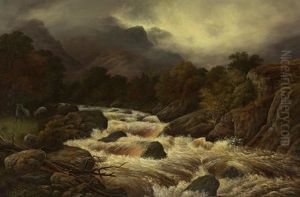 Spate On A Highland River by C S Lawson