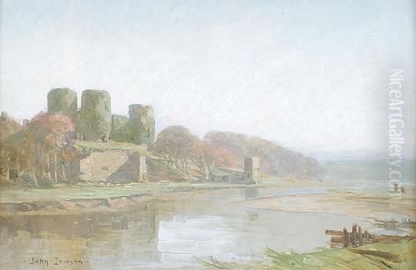 River Tywi With Llanstephan Castle - view 1
