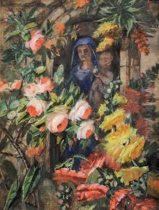 Peintre De Fleurs A Lyon by Jean-Pierre Lays