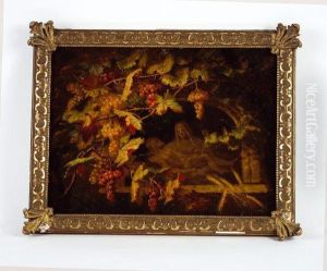 La Pieta Eucharistique.huile Sur Carton Signee Et Datee Au Dos, Comporte Egalementune Mention Manuscrite Concernant Le Choix Du Titre. 23,5x32 Cm.bg by Jean-Pierre Lays