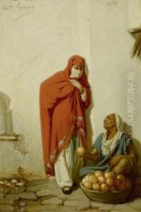 The Orange Seller by Jean Raymond Hippolyte Lazerges