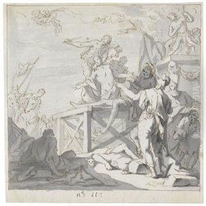 Martyrium Eines Heiligen Auf Einem Schafott by Gregorio Lazzarini