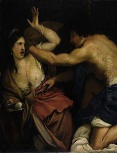 Tarquinio E Lucrezia by Gregorio Lazzarini