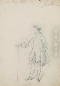 Portrait De Gentilhomme En Pied Portrait De Gentilhomme En Pied