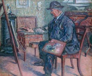 Peinture A Son Chevalet