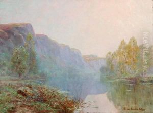 View Of Lake At Dawn