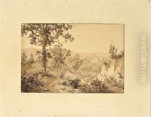 Plume Et Encre Noire, Lavis Brun. Plume Et Encre Noire, Lavis Brun.