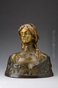Jugenstilbuste Einer Jungen Dame by Maurice Le Blanc
