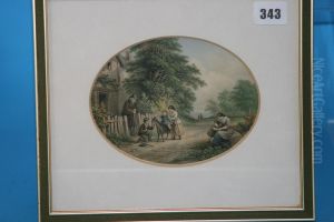 Village Life by Jean Baptiste Le Blond