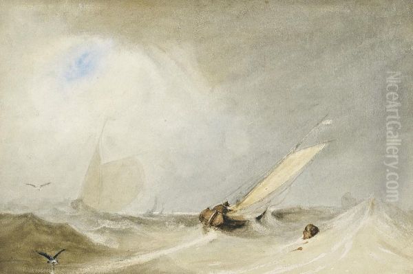 Fishing Boats In A Stiff Offshore Breeze - view 1