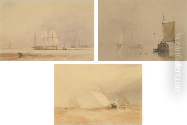 Trading Vessels Running Inshore - view 1